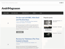 Tablet Screenshot of andrimagnason.com